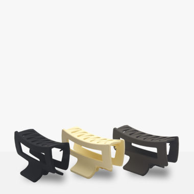 3 Set MUVO Hair Claw Black, Cream & Taupe MUVO Hair Claw