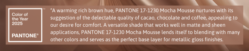 Mocha Mousse Description