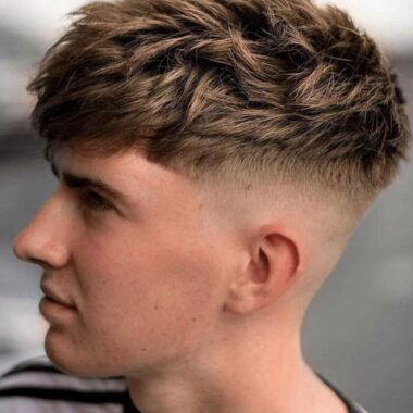 Side view of man's hair
